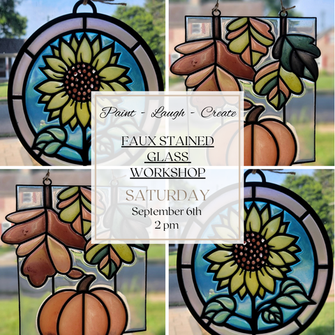FAUX STAINED GLASS-SEPT 6TH,2PM