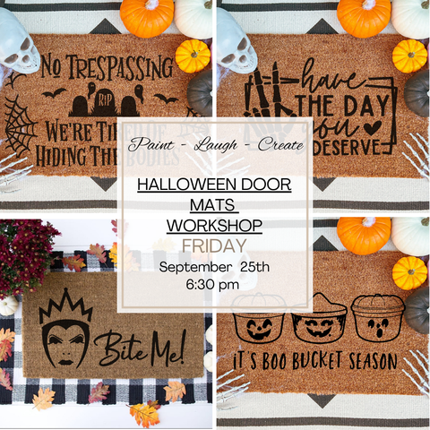 HALLOWEEN DOOR MATS-SEP 25TH,6:30PM