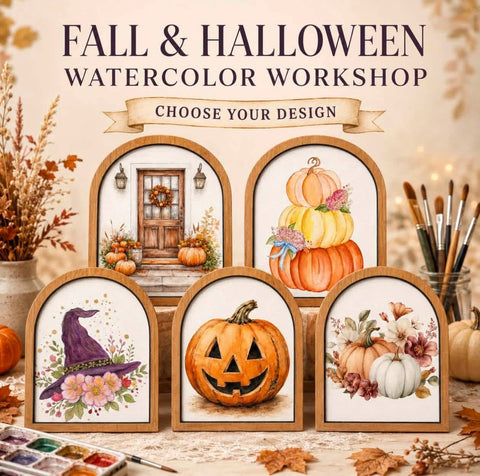 FALL HALLOWEEN WATERCOLORS-SEP 4TH,6PM
