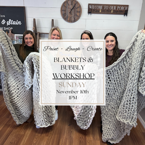 BLANKETS AND BUBBLY-NOV 10TH,1PM