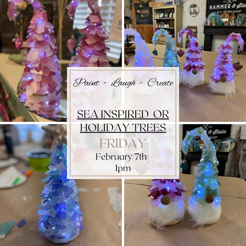 SEA INSPIRED HOLIDAY TREES-FEB 7TH,1PM