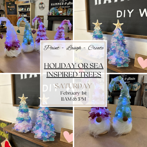 HOLIDAY AND SEA INSPIRED TREES-FEB 1ST,11AM 1PM