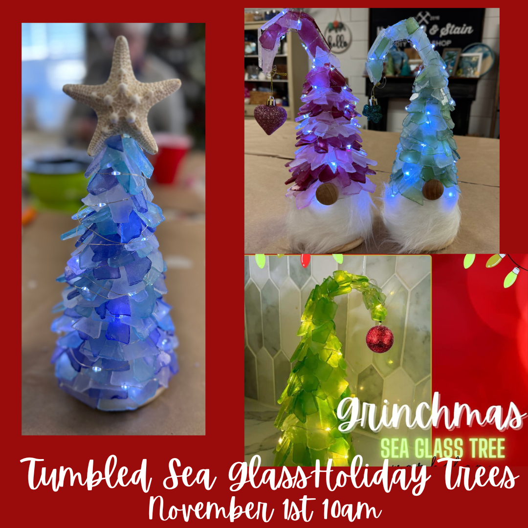 SEA GLASS INSPIRED TREES-NOV 1ST 10AM