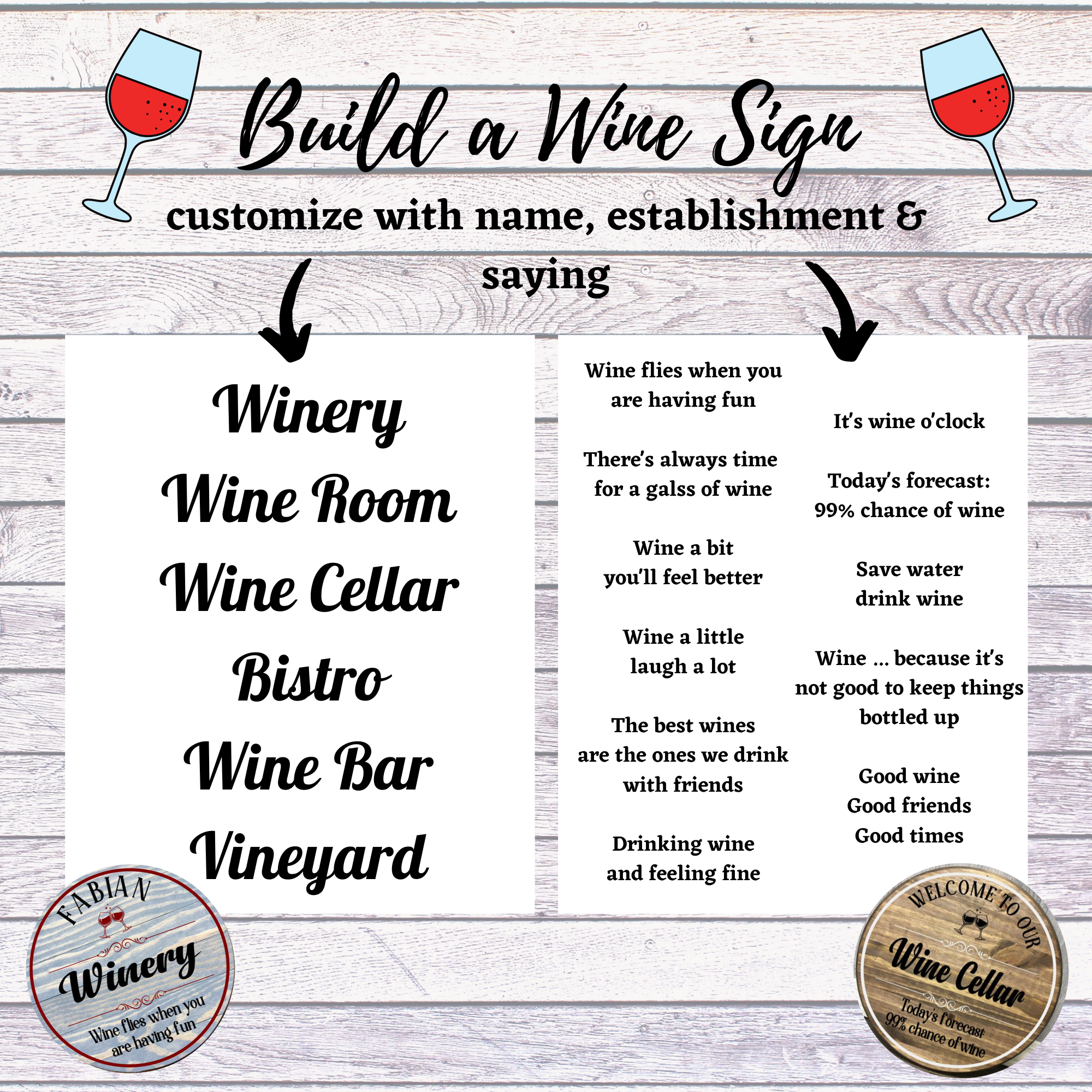 TEAM BUILDING  BUILD A WINE SIGN