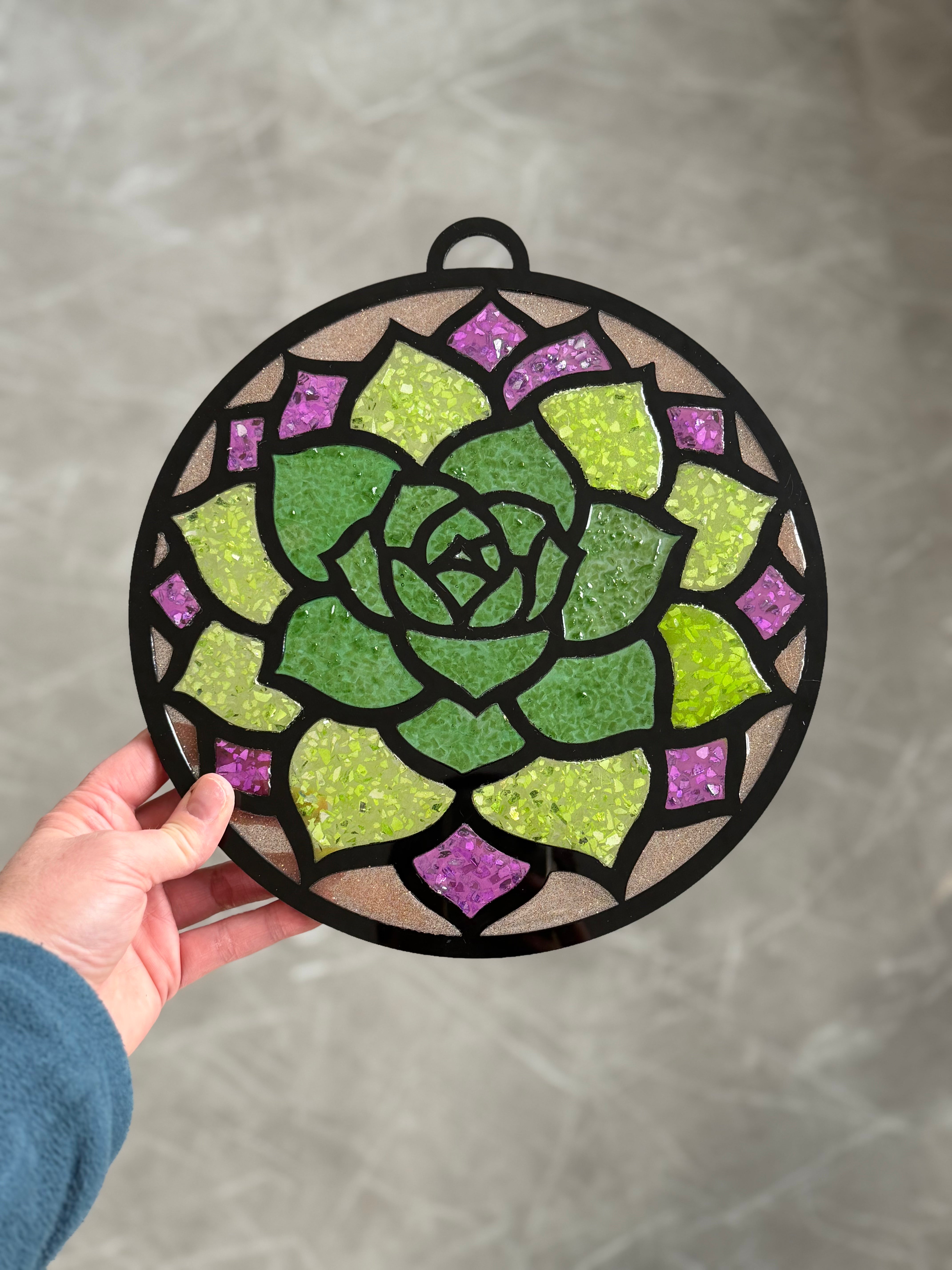 RESIN & CRUSHED GLASS ART-JUN 25TH,1PM