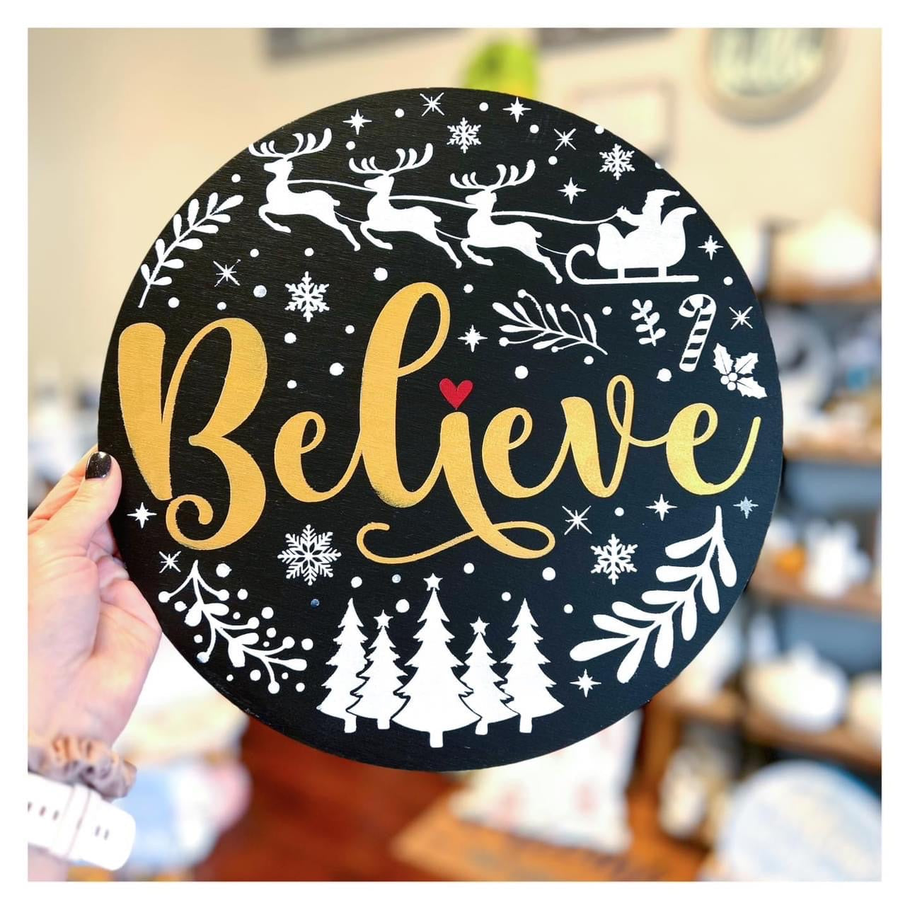 HOLIDAY DOOR HANGERS AND ROUNDS WORKSHOP TEAM BUILDING