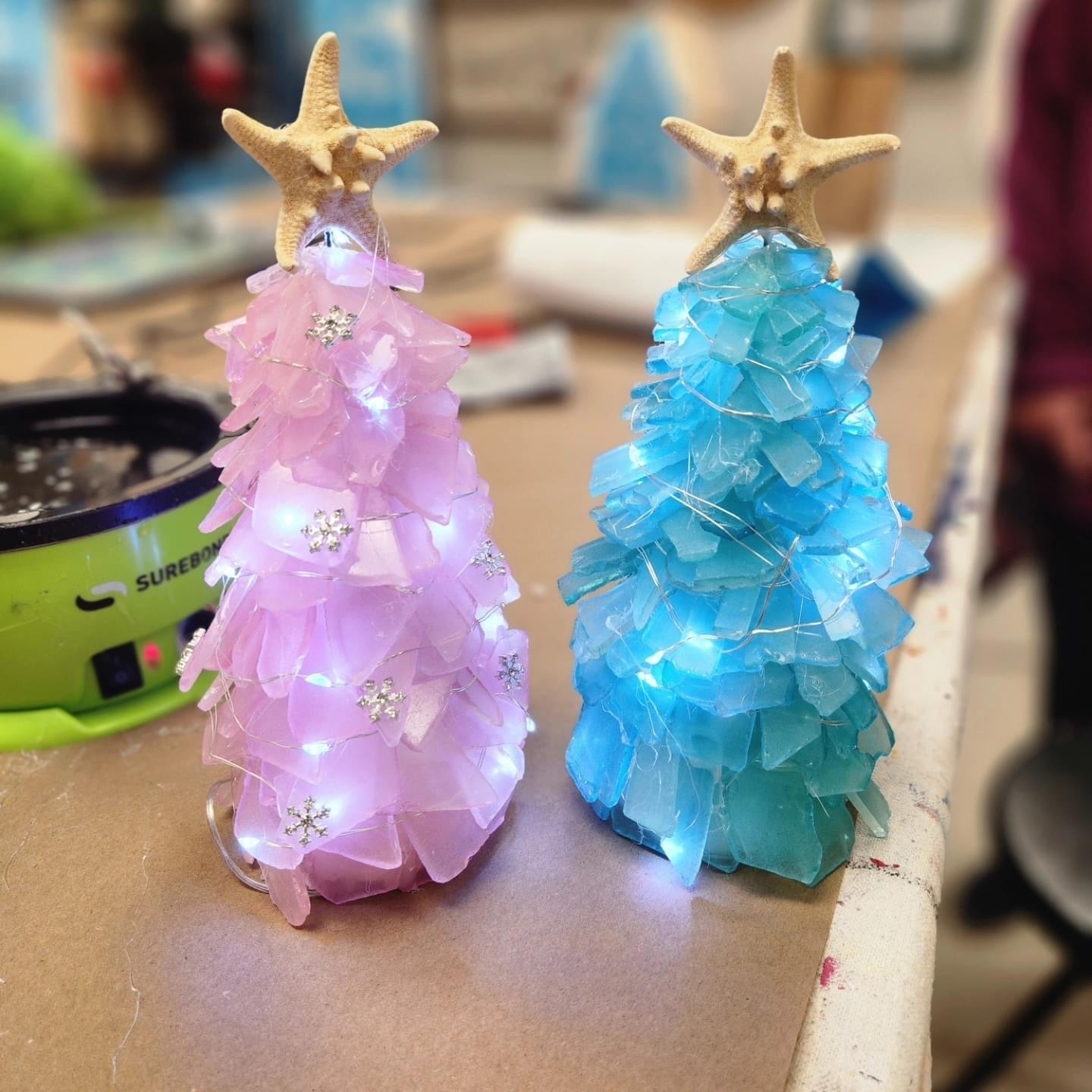 SEA-INSPIRED GLASS TREES & MORE HOIDAY TREES-FEB 1ST,1PM