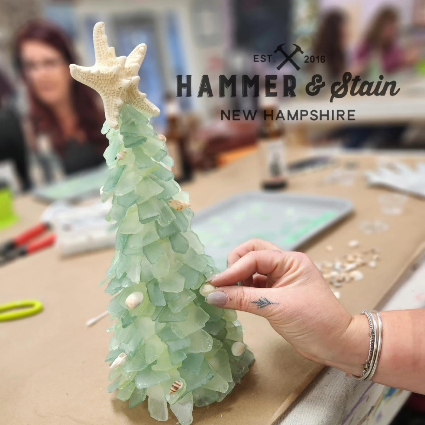 SEA-INSPIRED GLASS TREES & MORE HOIDAY TREES-FEB 1ST,1PM