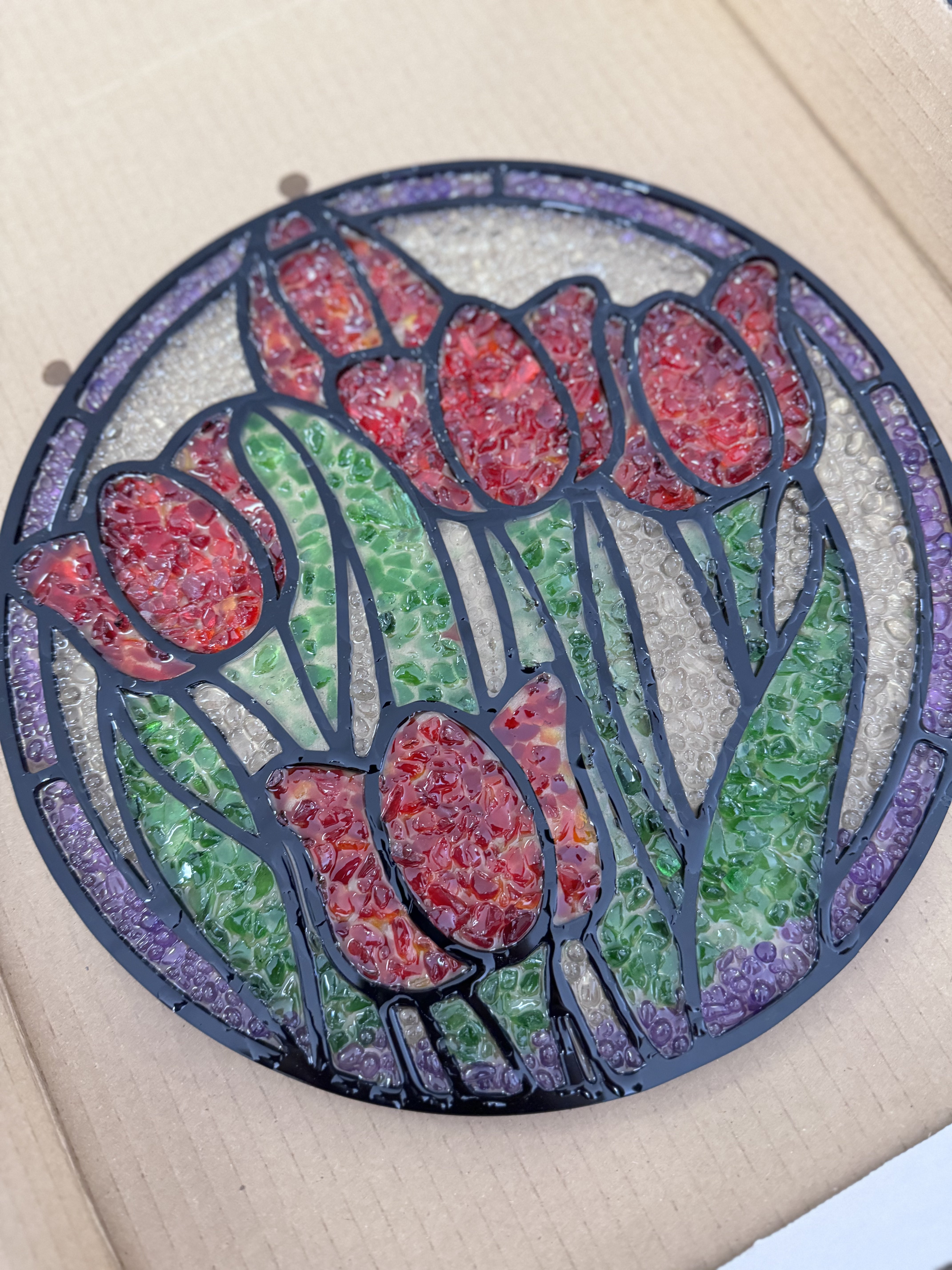 RESIN & CRUSHED GLASS-MAY 23RD,1PM