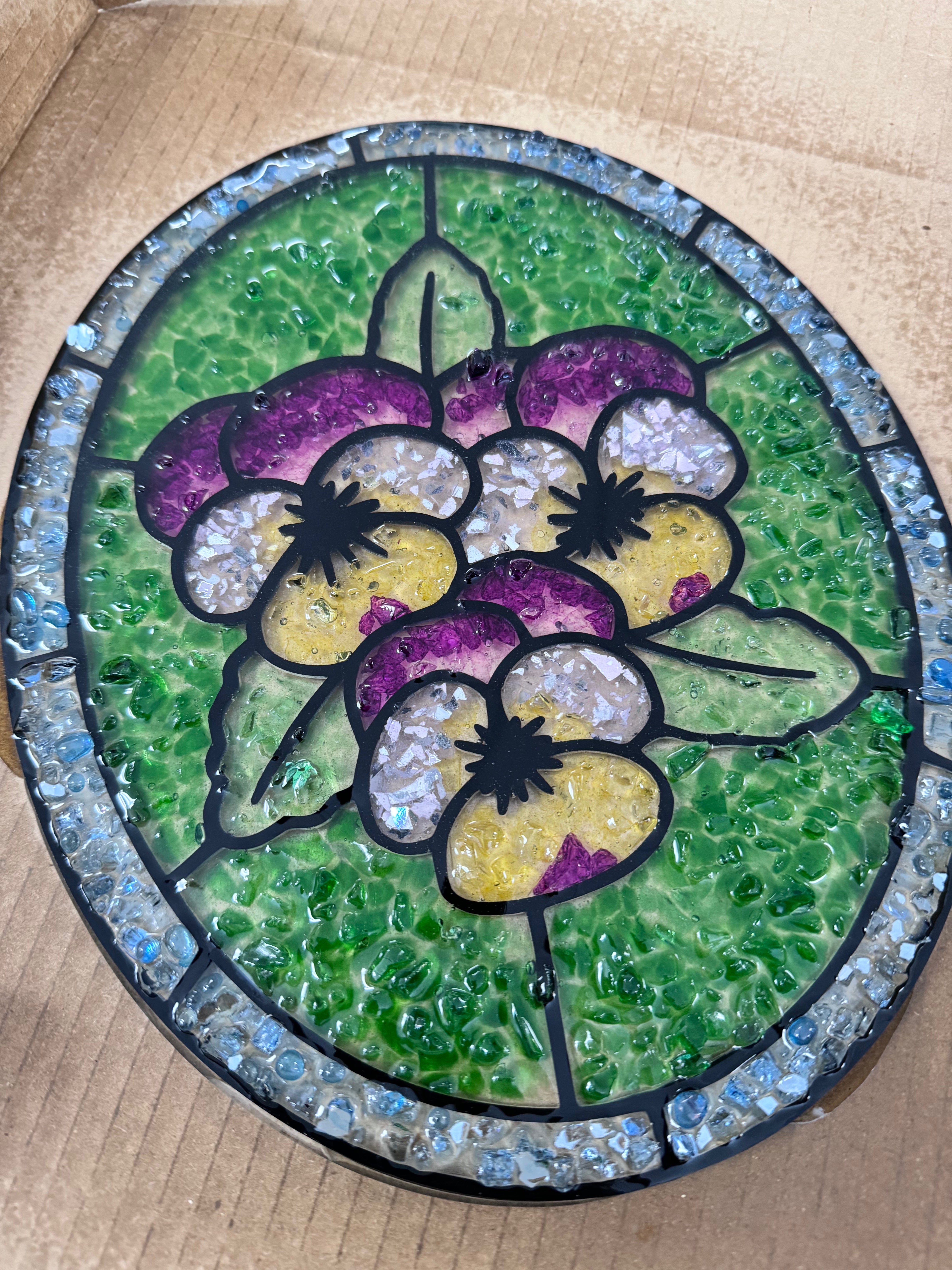 RESIN & CRUSHED GLASS-MAY 23RD,1PM
