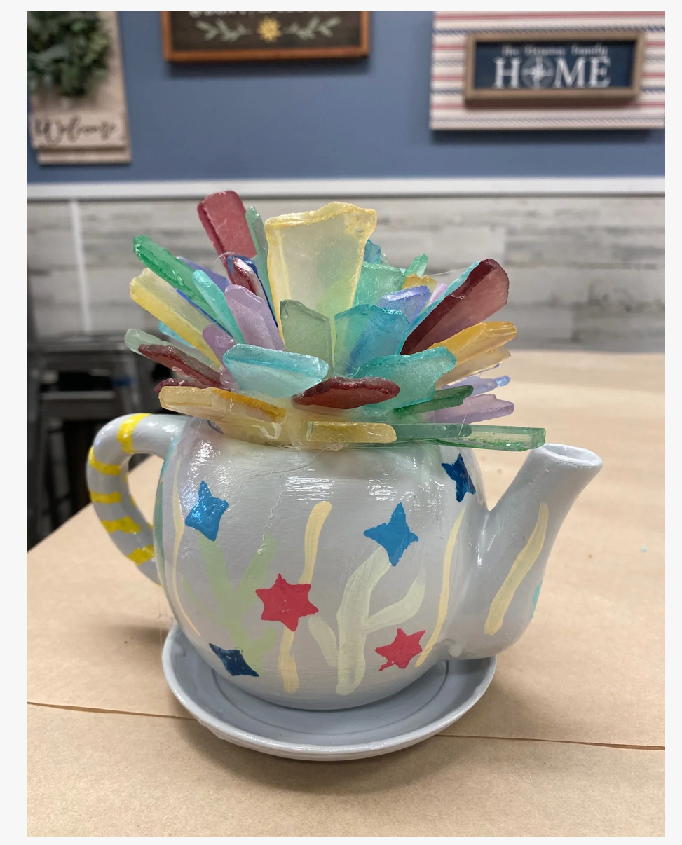 TEA PARTY & GLASS WORKSHOP-MAY 3RD,10AM