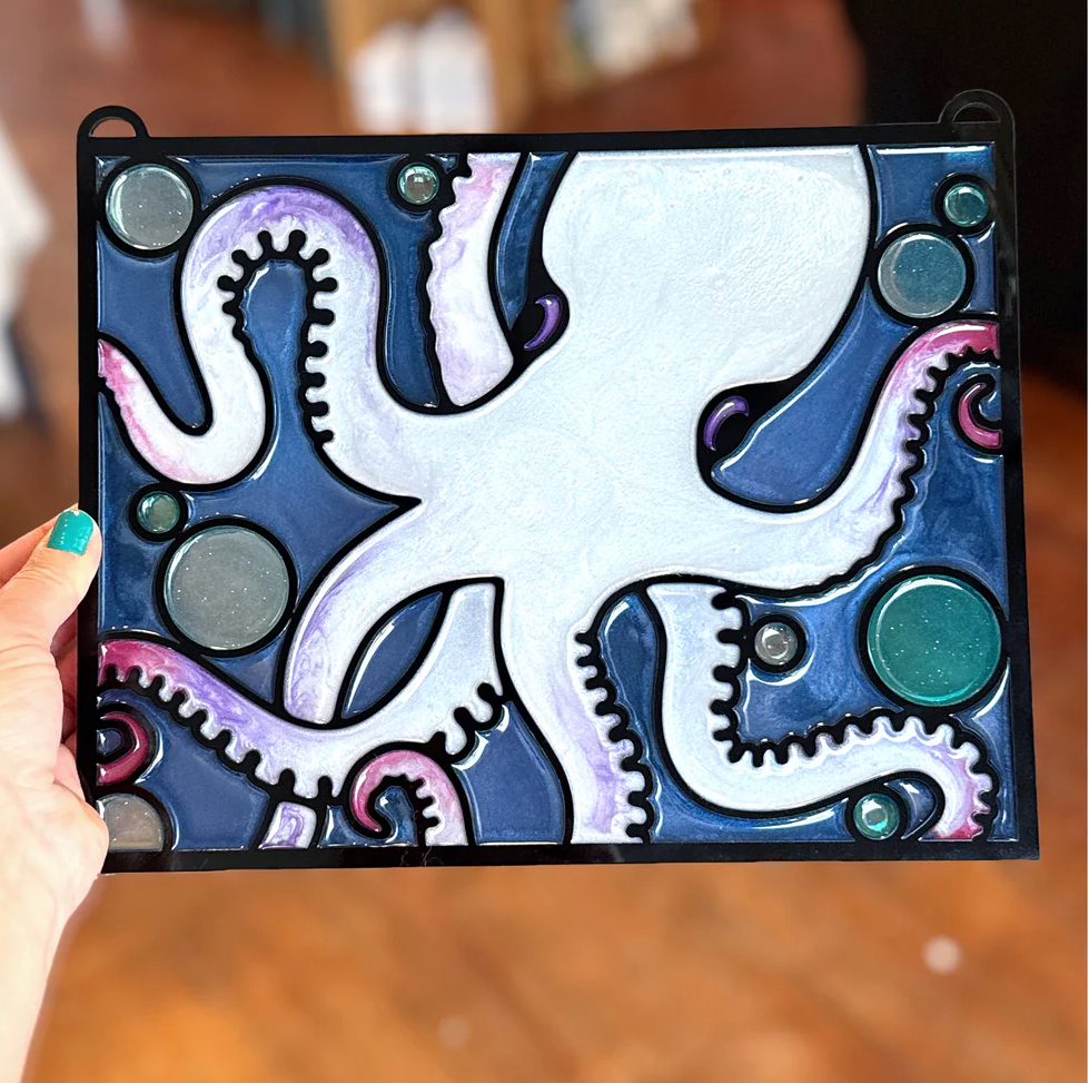 RESIN & CRUSHED GLASS ART-JUN 25TH,1PM